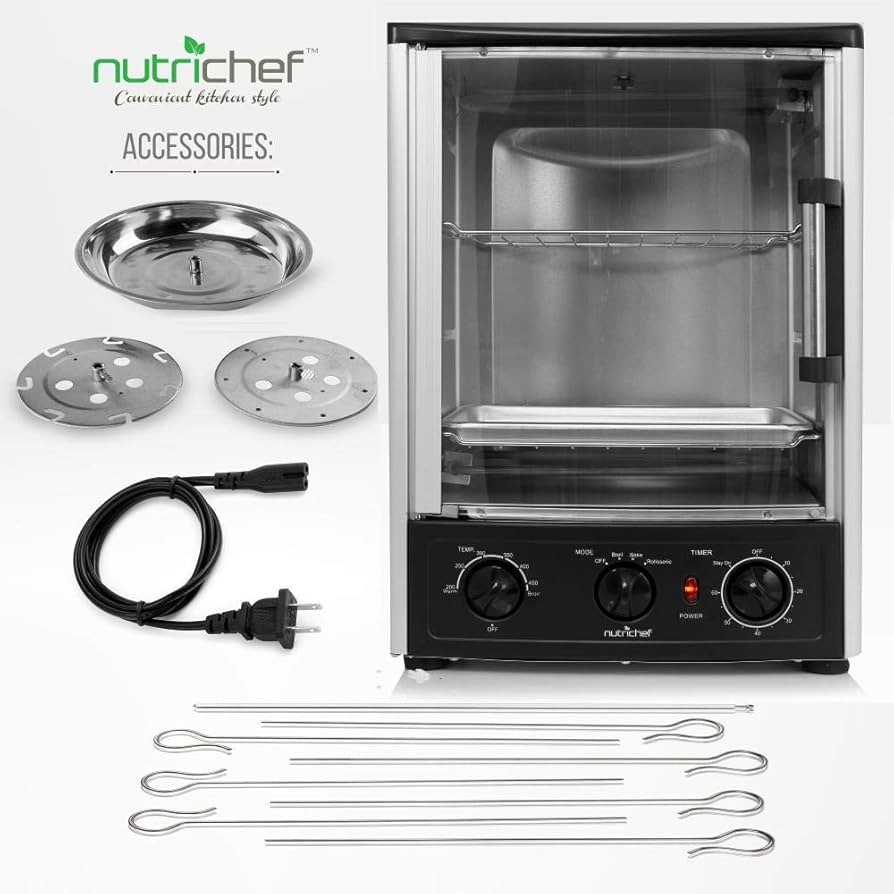 Nutrichef ロティサリーオーブン Amazon.com: Nutrichef Vertical Countertop Oven with